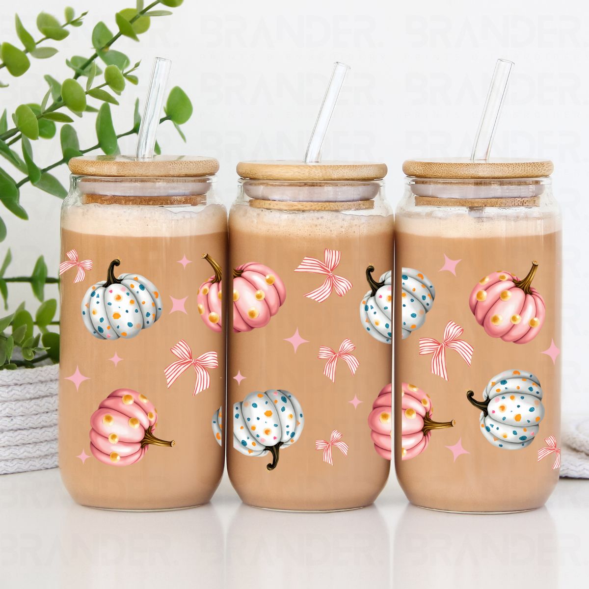 COQUETTE PASTEL PUMPKINS - 16 OZ - UVDTF