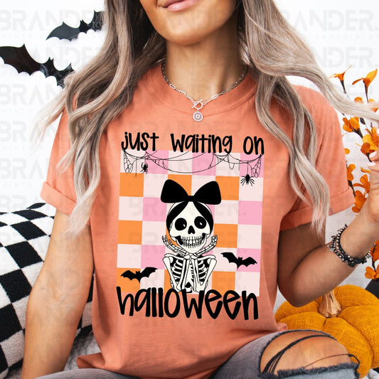COQUETTE JUST WAITING ON HALLOWEEN - DTF TRANSFER