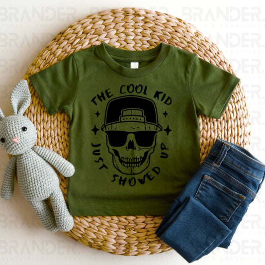 THE COOL KID JUST SHOWED UP - DTF TRANSFER