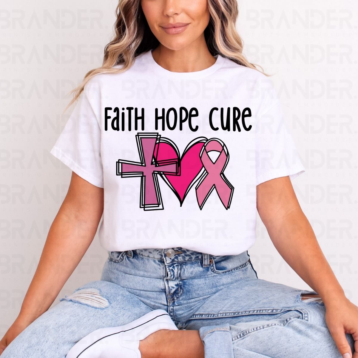 FAITH HOPE CURE - DTF TRANSFER