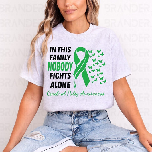 IN THIS FAMILY NOBODY FIGHTS ALONE - DTF TRANSFER