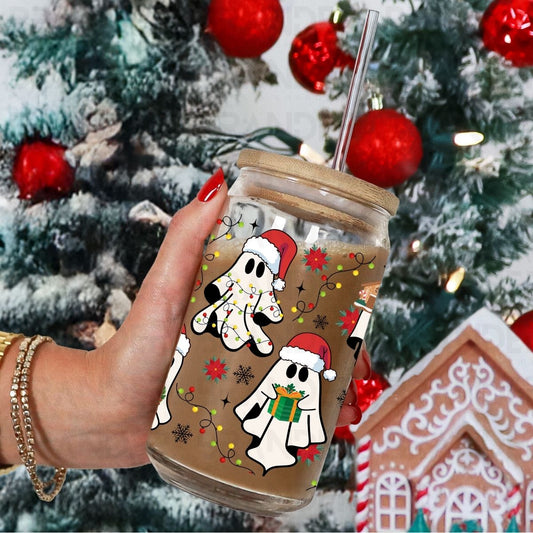 CHRISTMAS GHOSTS - 16 OZ - UVDTF