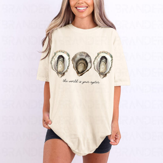 THE WORLD IS YOUR OYSTER - DTF TRANSFER