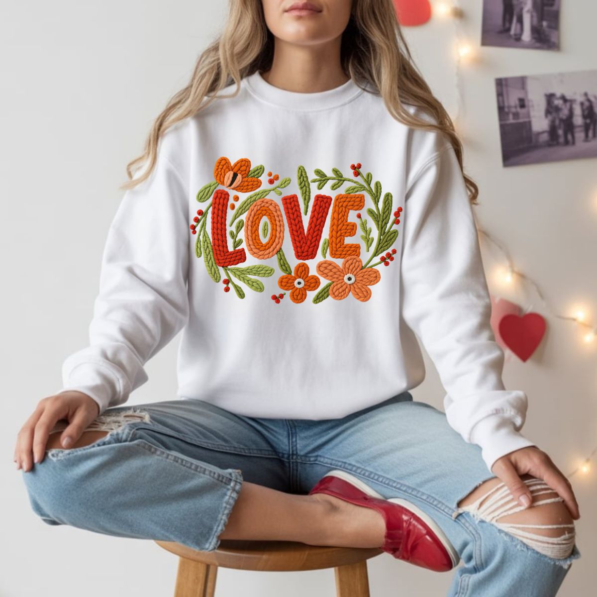 LOVE *FAUX YARN* - DTF TRANSFER