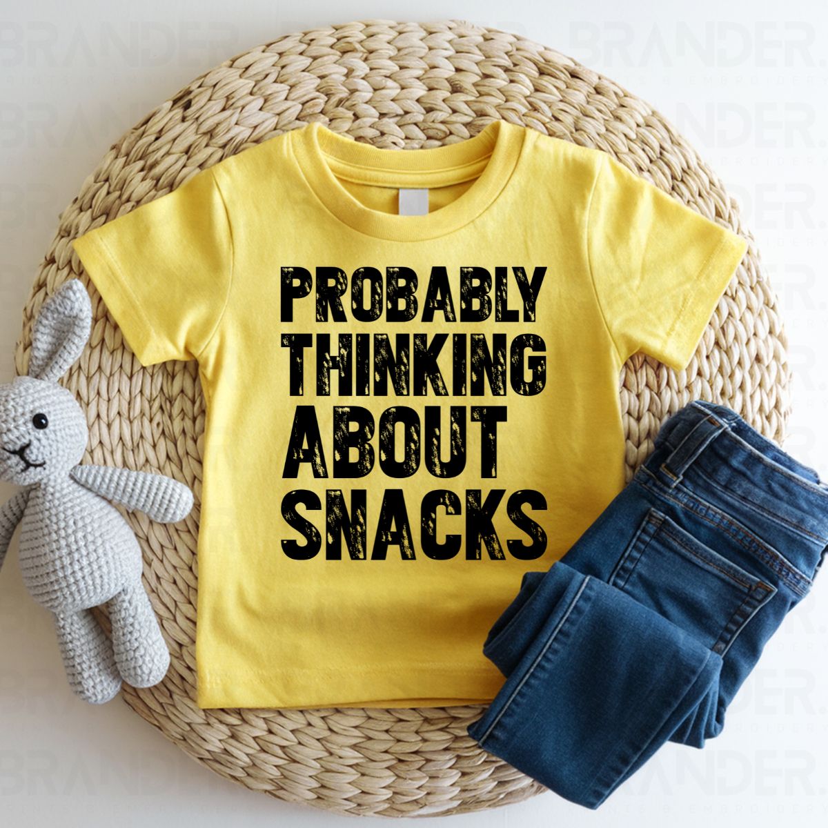PROBABLY THINKING ABOUT SNACKS - DTF TRANSFER