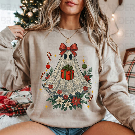 COQUETTE CHRISTMAS GHOST - DTF TRANSFER