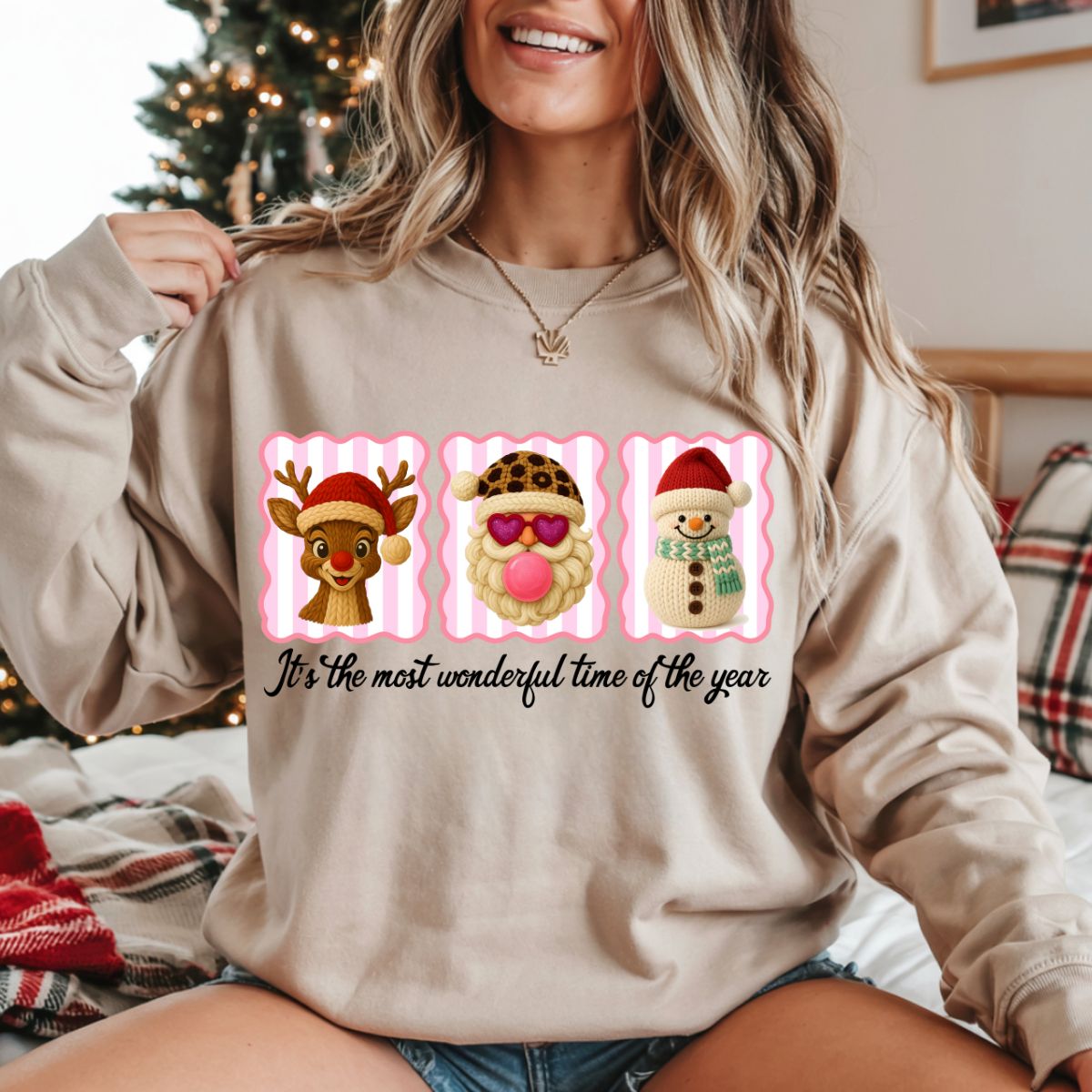 IT'S THE MOST WONDERFUL TIME OF THE YEAR *FAUX YARN* - DTF TRANSFER