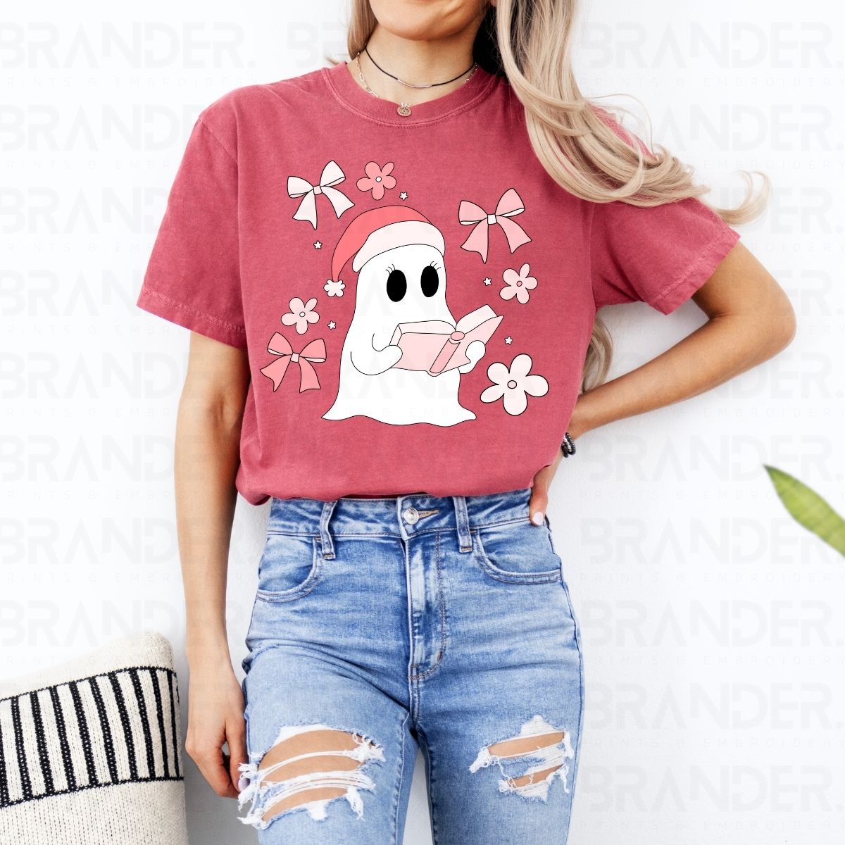 COQUETTE CHRISTMAS GHOST READER - DTF TRANSFER