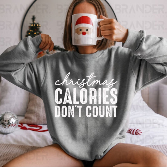 CHRISTMAS CALORIES DON'T COUNT - DTF TRANSFER