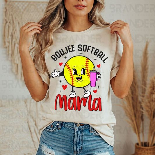 BOUJEE SOFTBALL MAMA - DTF TRANSFER