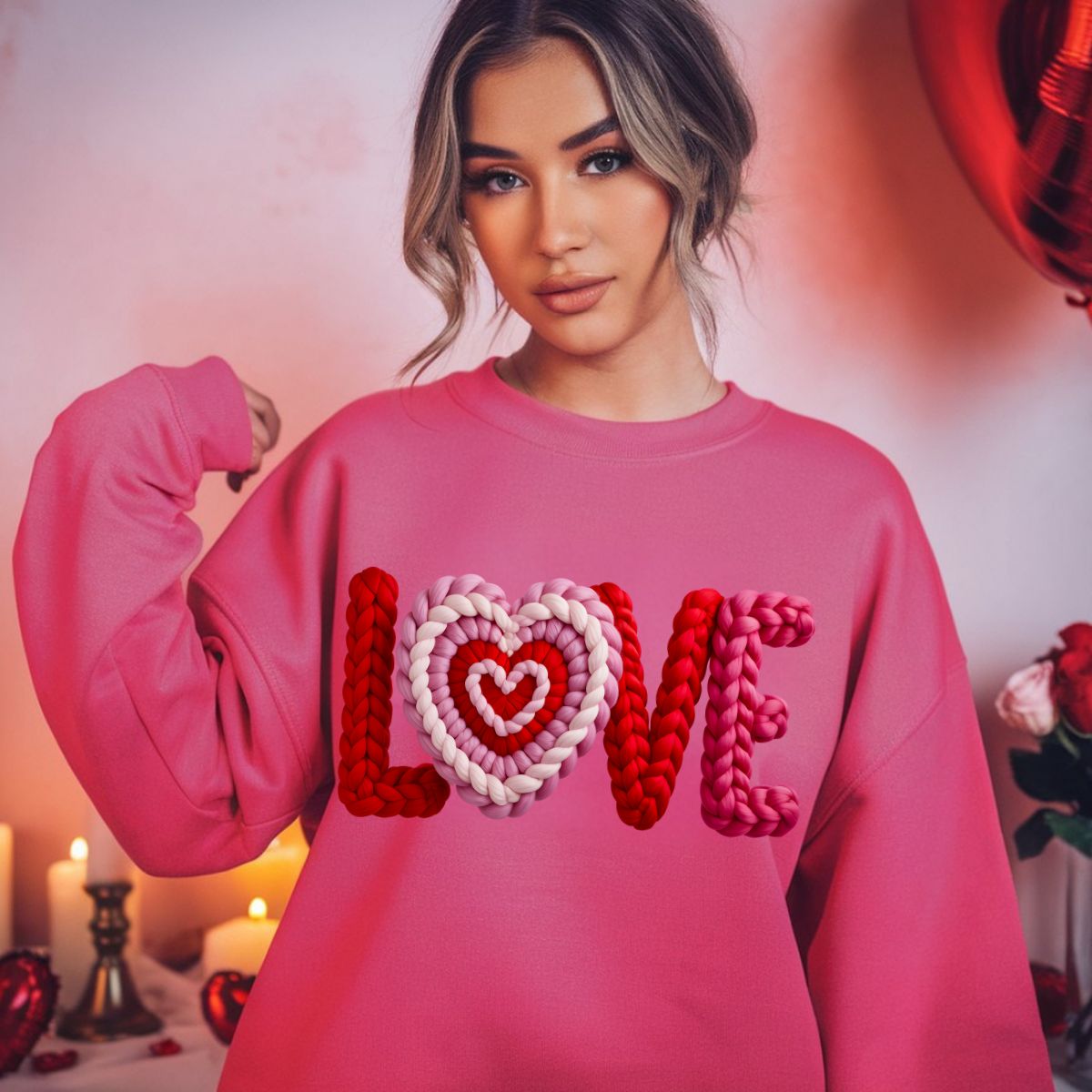 LOVE *FAUX YARN* - DTF TRANSFER