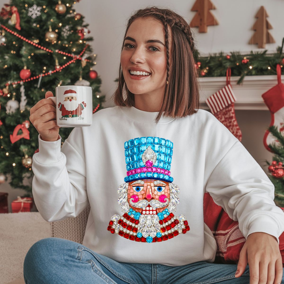 BEDAZZLED NUTCRACKER *FAUX RHINESTONES* - DTF TRANSFER