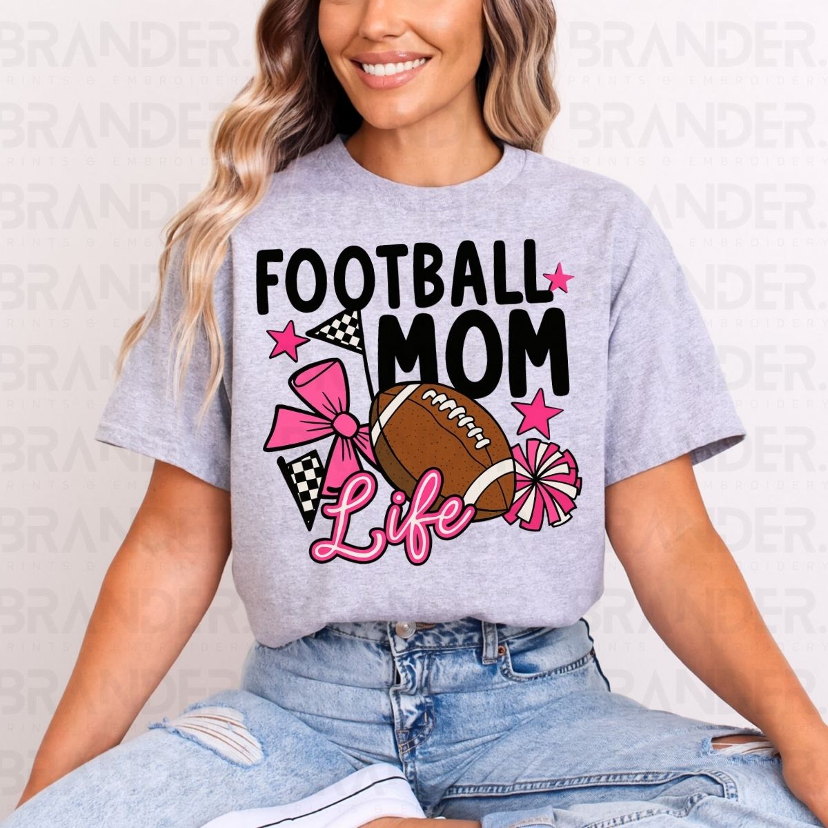 COQUETTE FOOTBALL MOM LIFE - DTF TRANSFER