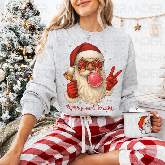 MERRY AND BRIGHT - DTF TRANSFER