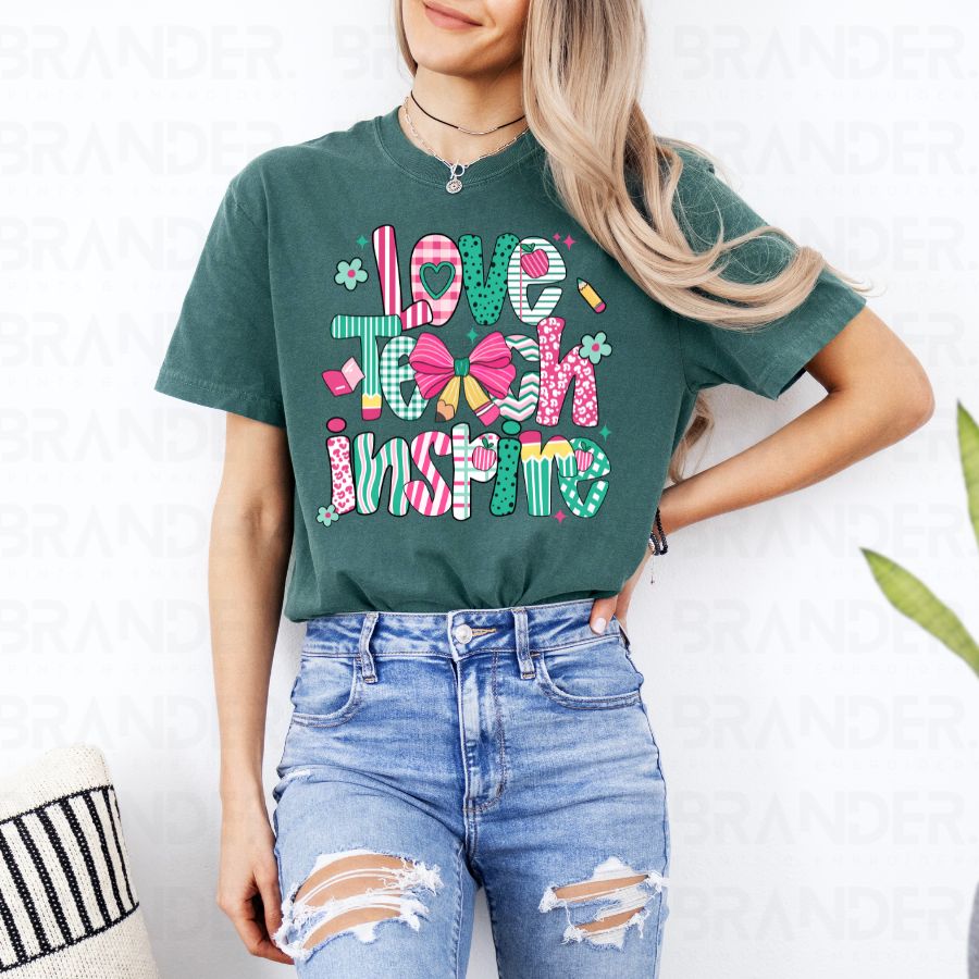 COQUETTE LOVE TEACH INSPIRE - DTF TRANSFER