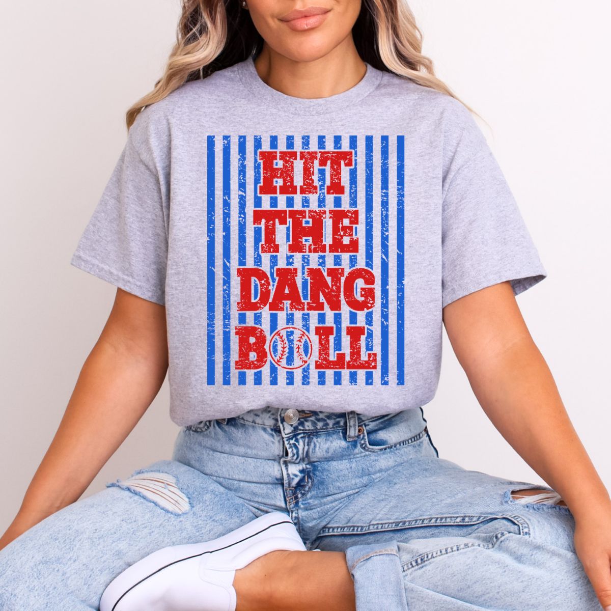 HIT THE DANG BALL *GRUNGE* - DTF TRANSFER