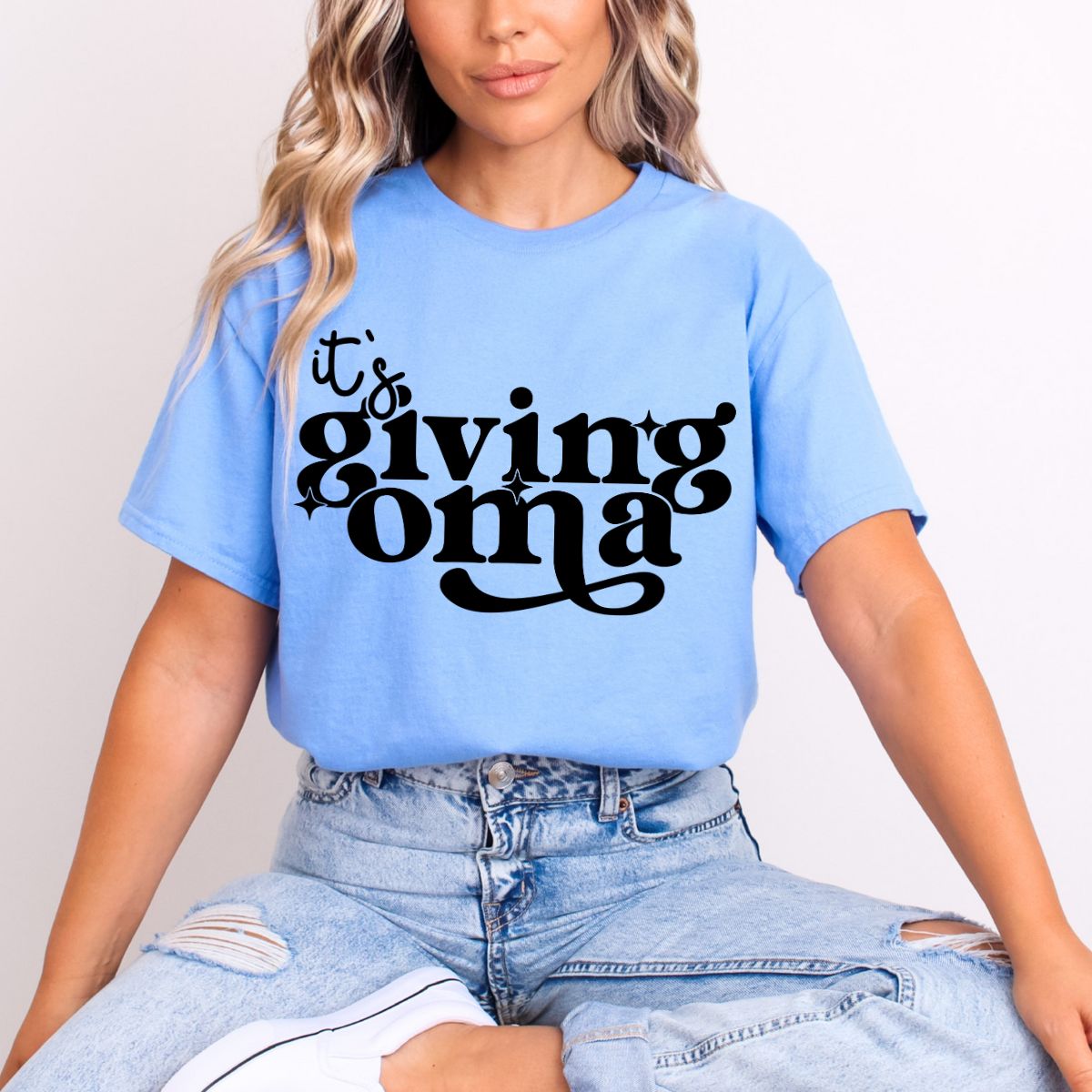 IT'S GIVING OMA *BLACK* - DTF TRANSFER