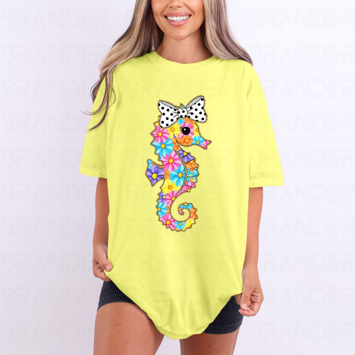 COQUETTE FLORAL SEAHORSE - DTF TRANSFER