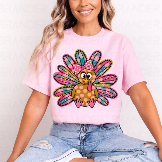 COQUETTE PREPPY TURKEY - DTF TRANSFER