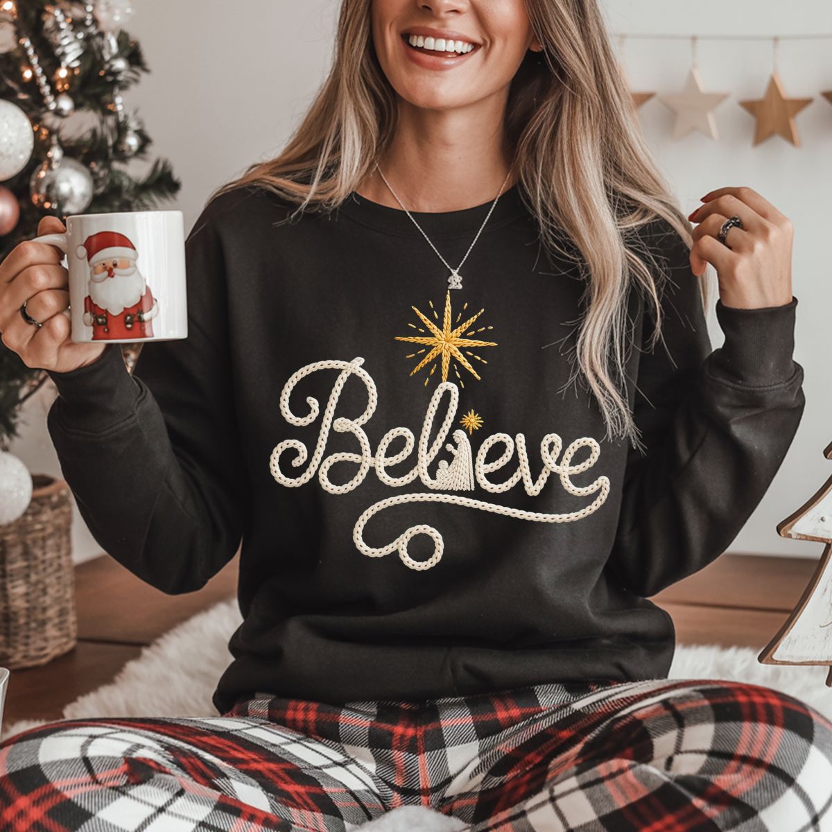 BELIEVE *FAUX YARN* - DTF TRANSFER