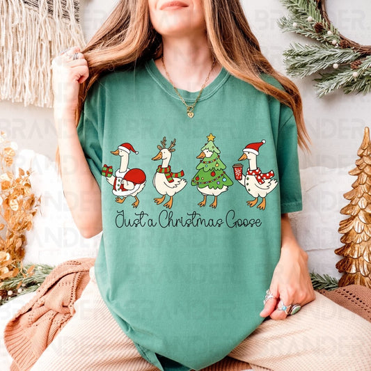 JUST A CHRISTMAS GOOSE - DTF TRANSFER