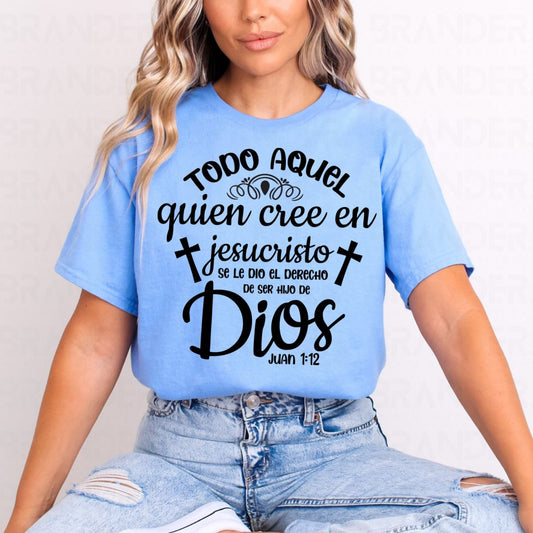 WHOEVER BELIEVES IN JESUS CHRIST - DTF TRANSFER