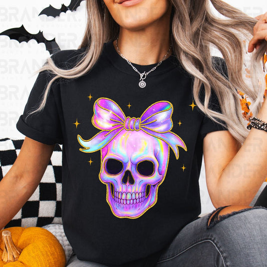 COQUETTE IRIDESCENT SKELLY - DTF TRANSFER