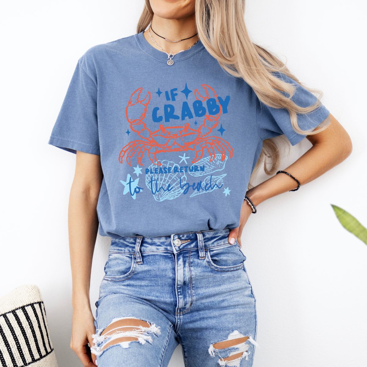 IF CRABBY PLEASE RETURN TO THE BEACH - DTF TRANSFER
