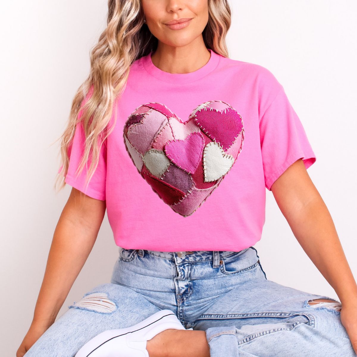 PATCHWORK HEART - DTF TRANSFER