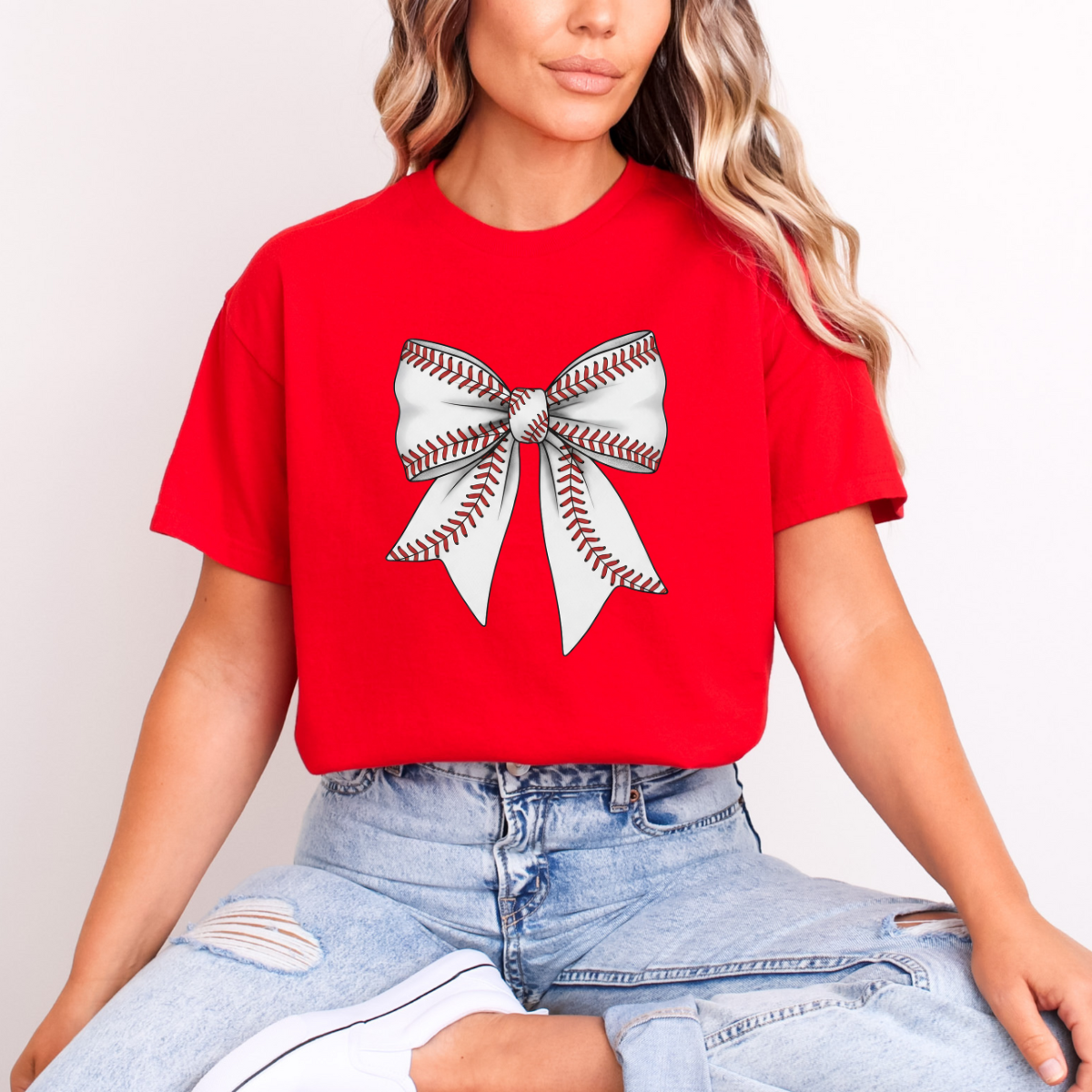 COQUETTE BASEBALL BOW - DTF TRANSFER