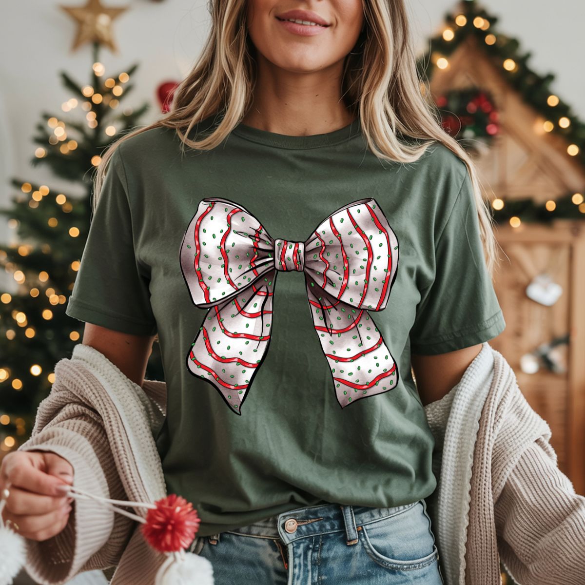COQUETTE TREE CAKE BOW - DTF TRANSFER