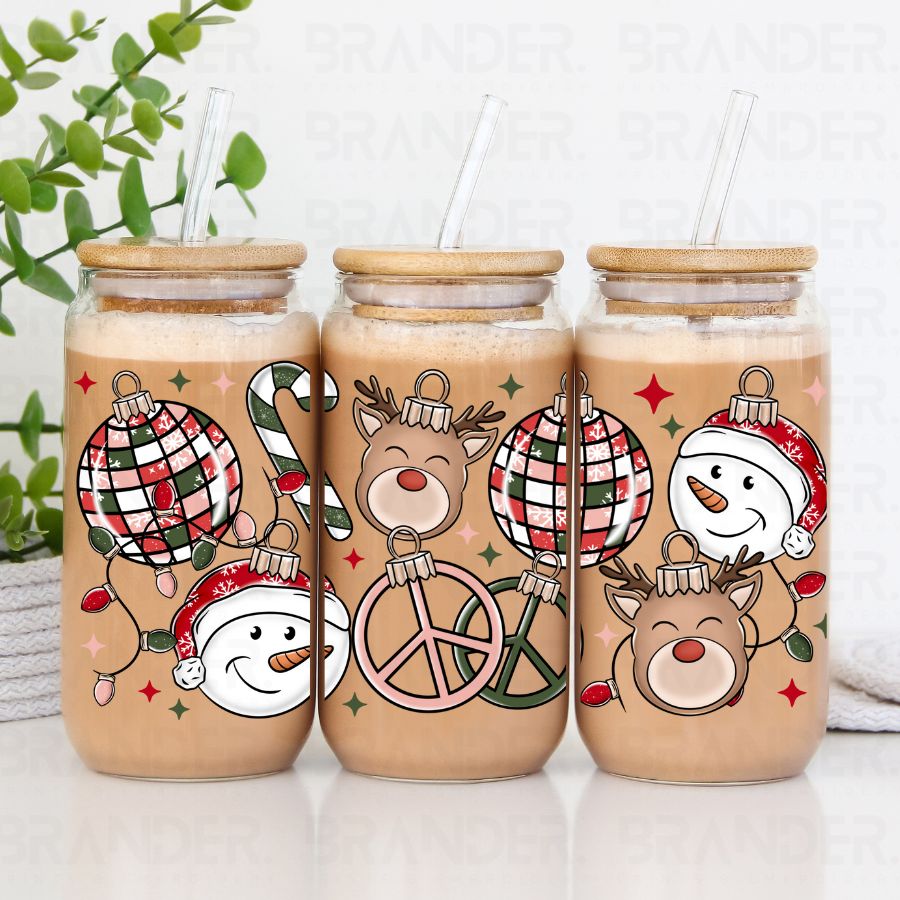 RETRO CHRISTMAS - 16 OZ - UV DTF