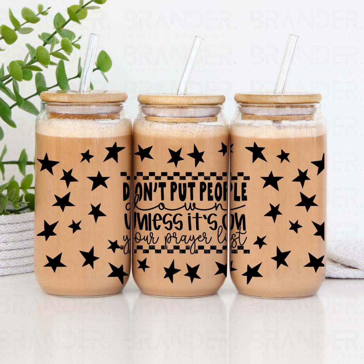 DON'T PUT PEOPLE DOWN UNLESS IT'S ON YOUR PRAYER LIST - 16 OZ - UV DTF