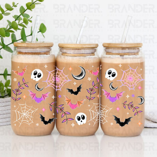 BRIGHT HALLOWEEN DOODLE - 16 OZ - UV DTF