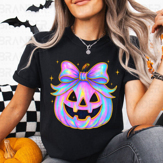 COQUETTE IRIDESCENT JACK O LANTERN - DTF TRANSFER