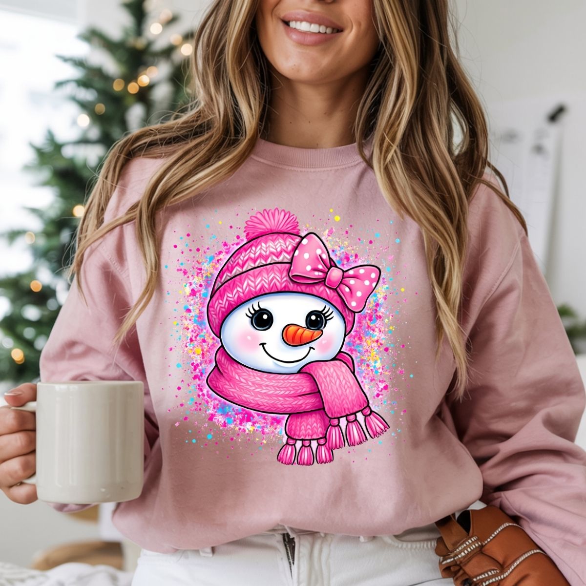 COQUETTE PINK SNOW GIRLY - DTF TRANSFER