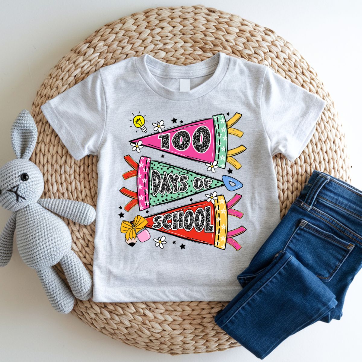 COQUETTE 100 DAYS OF SCHOOL PENNANTS - DTF TRANSFER