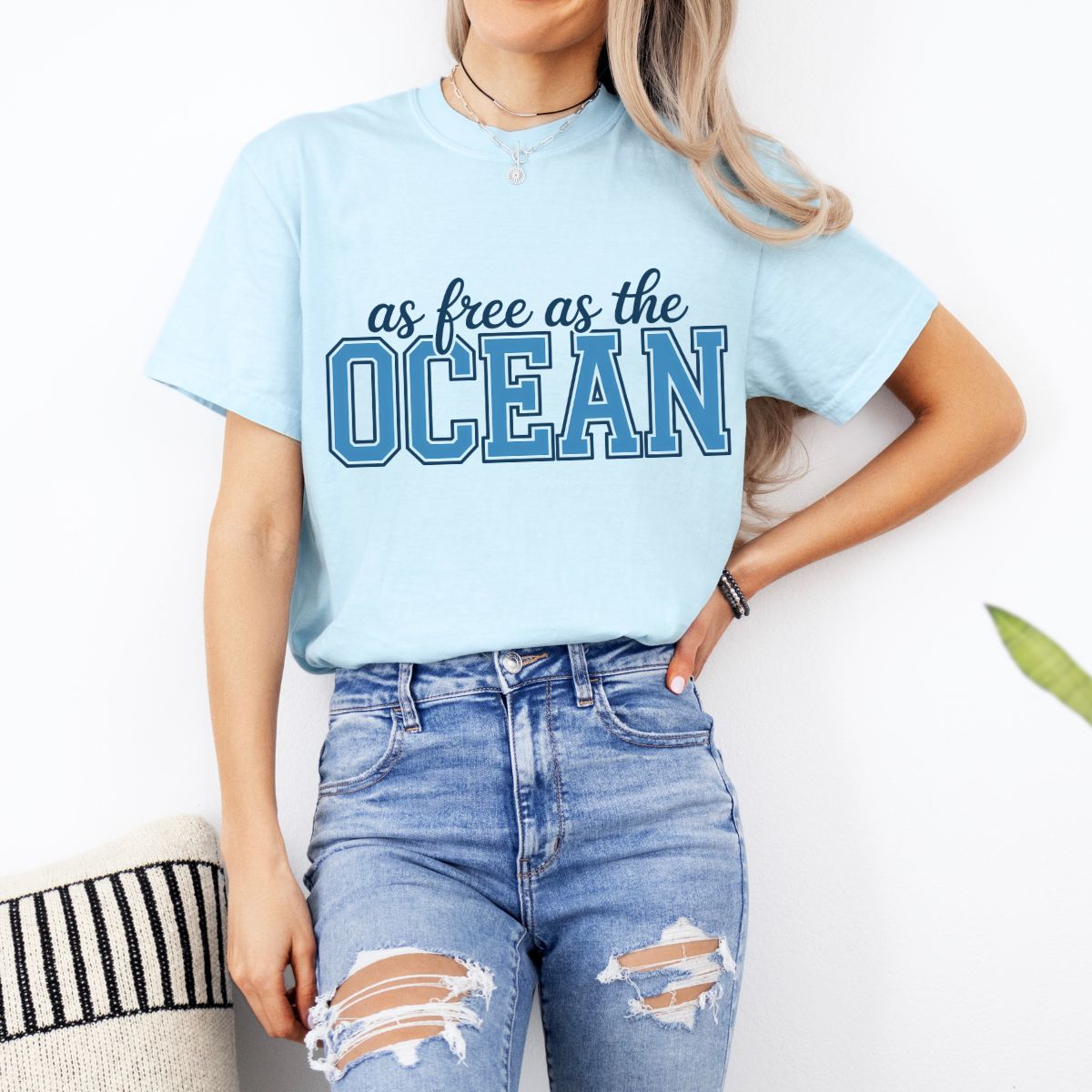 AS FREE AS THE OCEAN - DTF TRANSFER