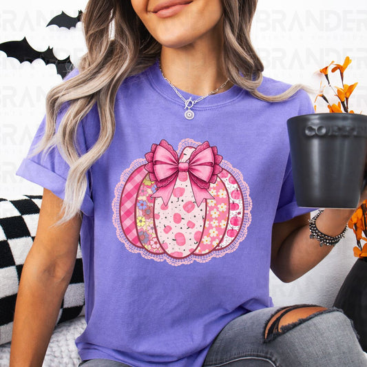 COQUETTE PUMPKIN *FAUX LACE* - DTF TRANSFER