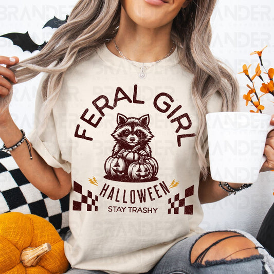 FERAL GIRL HALLOWEEN - DTF TRANSFER