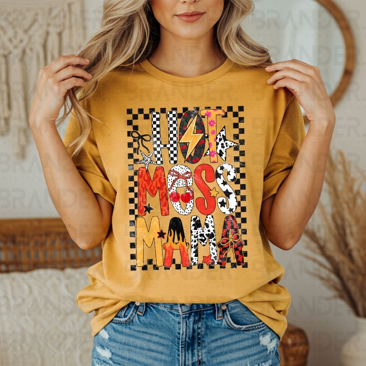 COQUETTE HOT MESS MAMA - DTF TRANSFER
