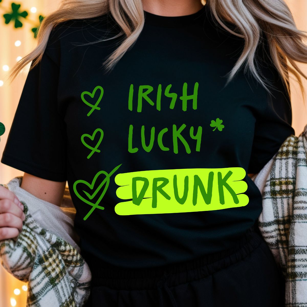 IRISH LUCKY DRUNK - DTF TRANSFER