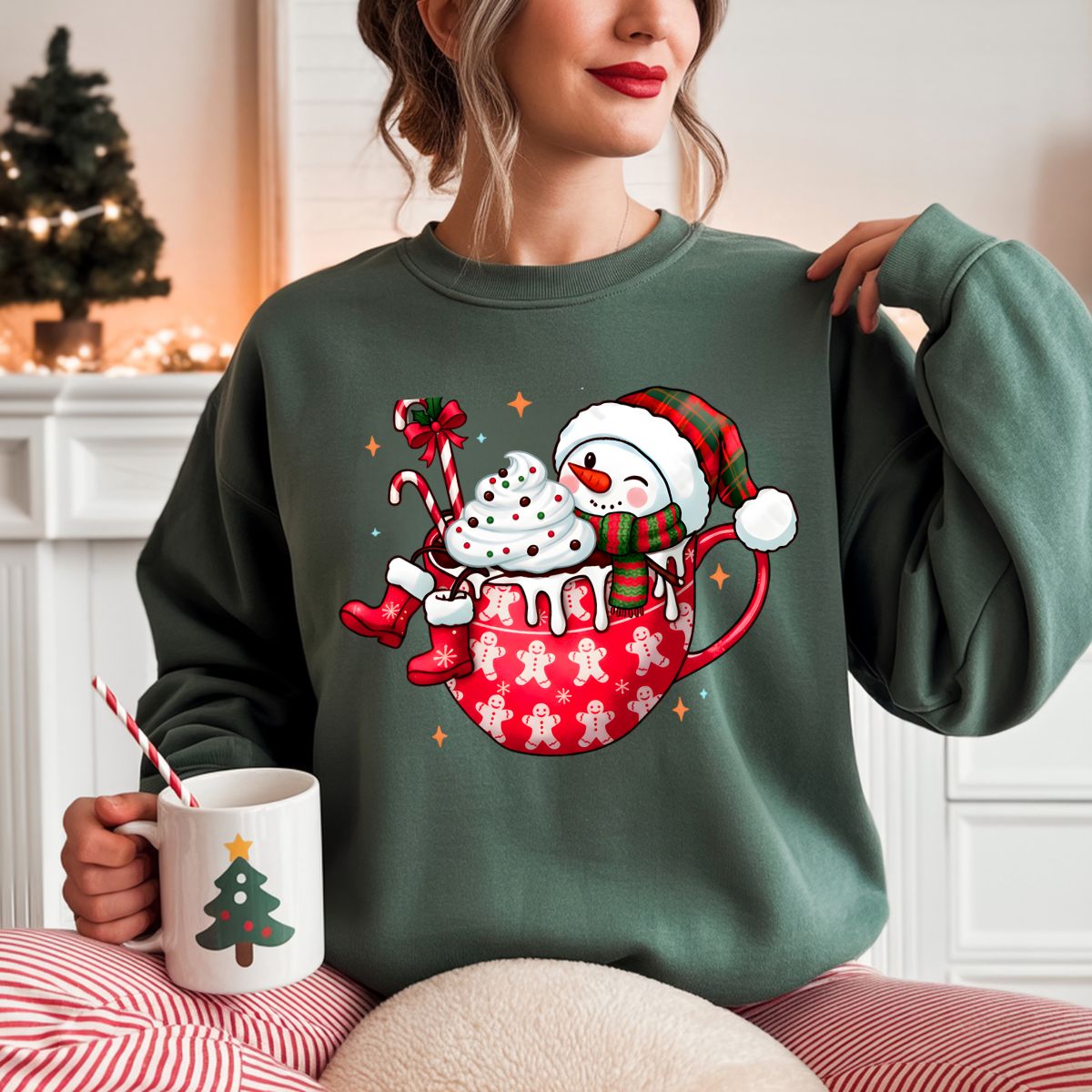 HOT COCOA SNOWMAN - DTF TRANSFER