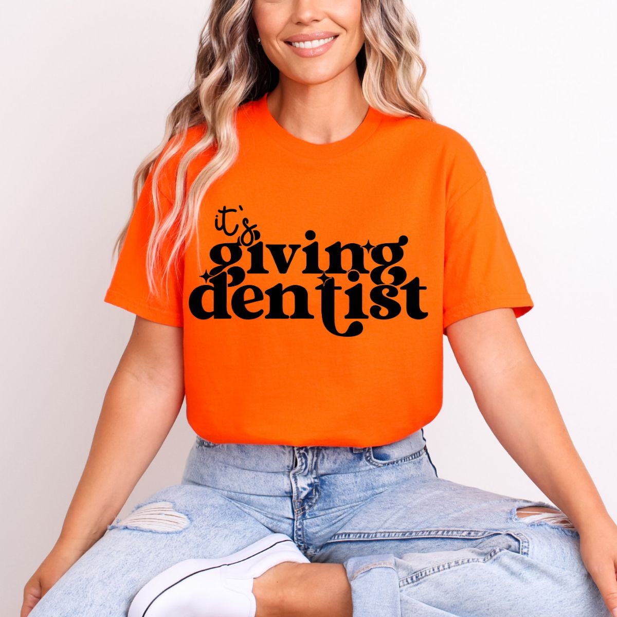 IT'S GIVING DENTIST *BLACK* - DTF TRANSFER