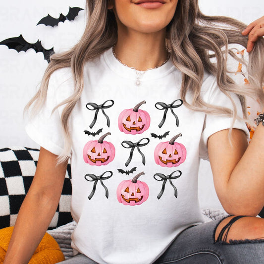 COQUETTE JACK O LANTERN & BOWS - DTF TRANSFER