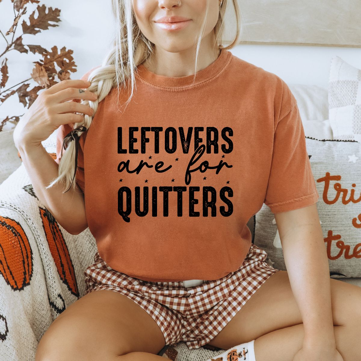 LEFTOVERS ARE FOR QUITTERS *BLACK TEXT* - DTF TRANSFER