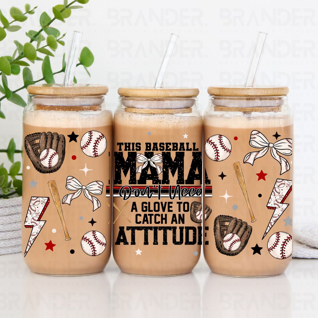 COQUETTE BASEBALL MAMA - 16 OZ - UV DTF