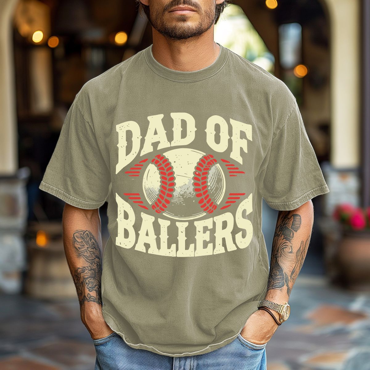 DAD OF BALLERS - COMPLETED TEE