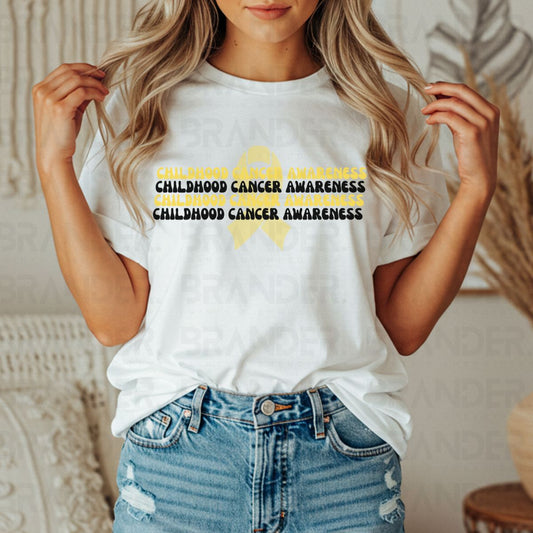 CHILDHOOD CANCER AWRENESS - DTF TRANSFER