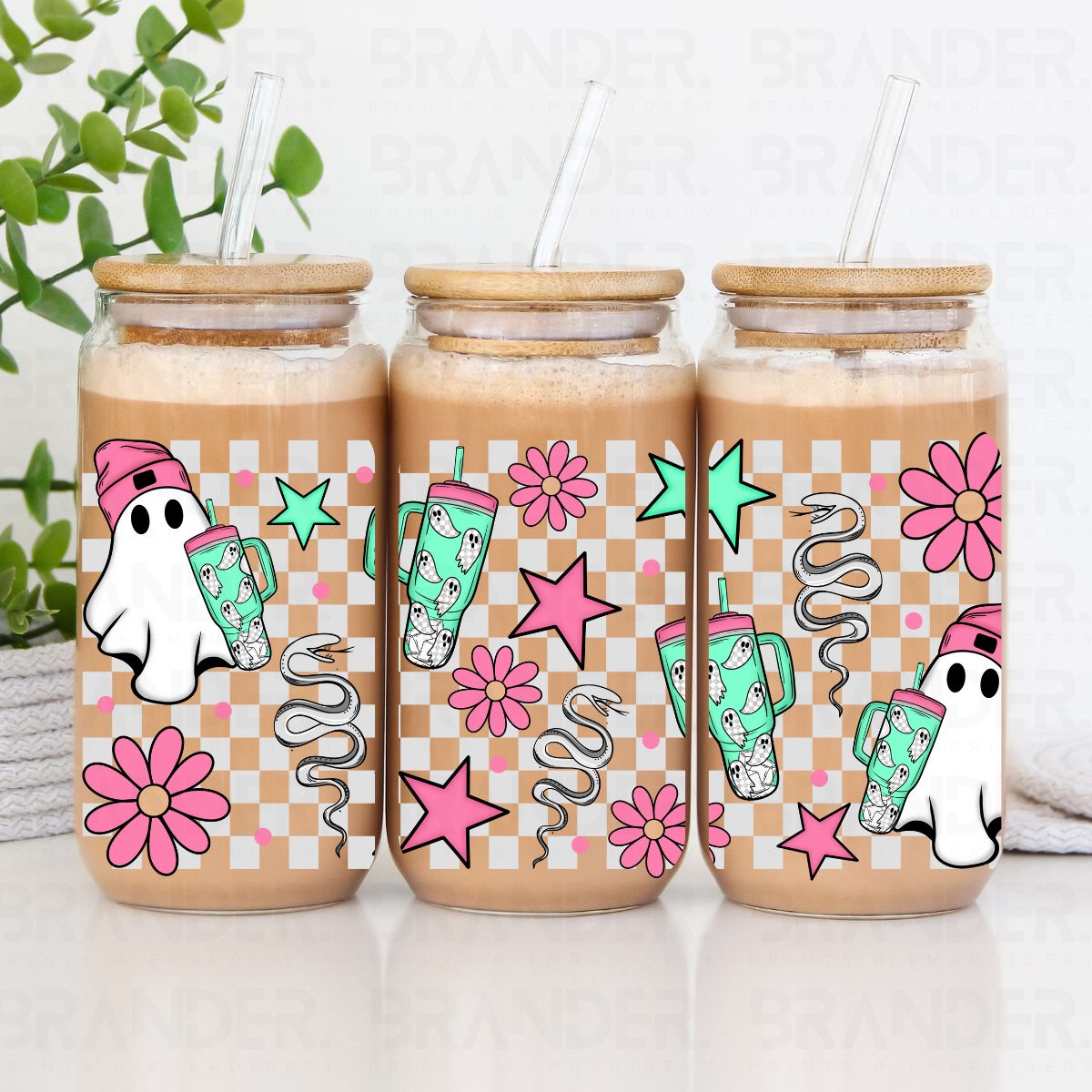 GHOSTIES & SNAKES - 16 OZ - UV DTF